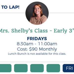 Payment for course 2025-2026 4 Day - Kinder Prep Mrs. Andrea (Monday - Thursday AM)